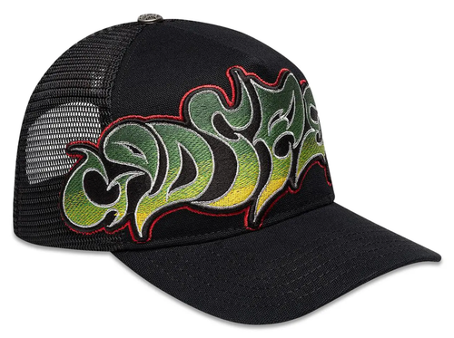 GODSPEED BLACK/YELLOW/RED NEO TRUCKER HAT