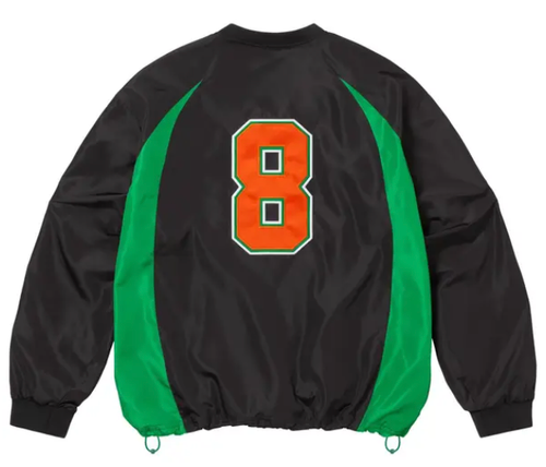 SUPREME BLACK WARTHOG WARM UP PULLOVER JACKET
