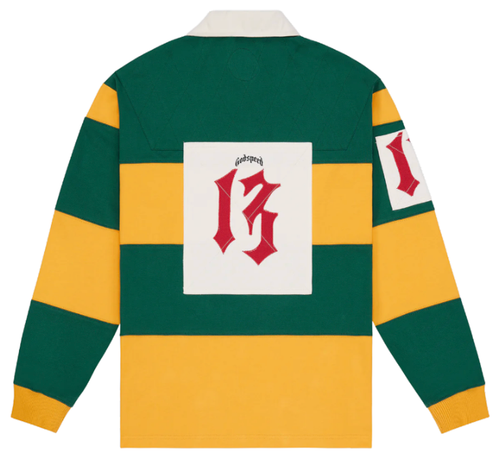 GODSPEED GREEN/YELLOW CLASSIC FIELD RUGBY L/S