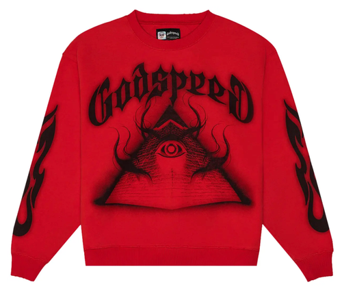 GODSPEED RED E.O.P CREWNECK
