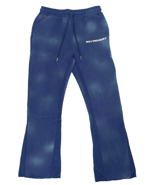 RETROVERT MIDNIGHT BLUE WASHED FLARES