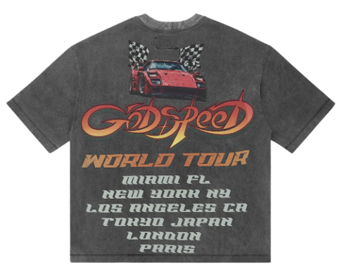 GODSPEED GREY WASH SOUTH BEACH DRIVE TEE