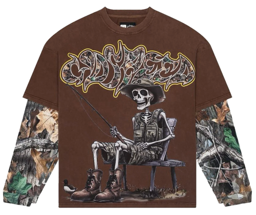 GODSPEED BROWN GONE FISHING L/S