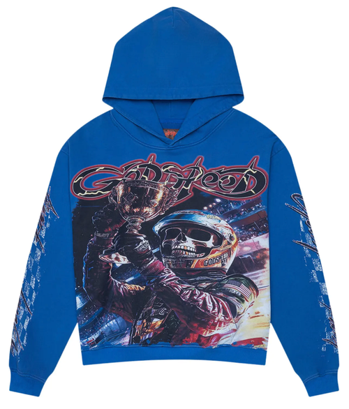 GODSPEED BLUE WASHED PODIUM DREAMS HOODIE