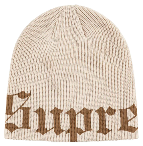 SUPREME STONE OLD ENGLISH PRINTED BEANIE