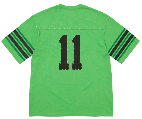 SUPREME GREEN STUDDED JERSEY TEE
