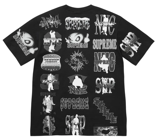 SUPREME BLACK FLASH TEE