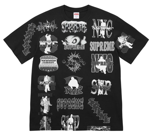 SUPREME BLACK FLASH TEE