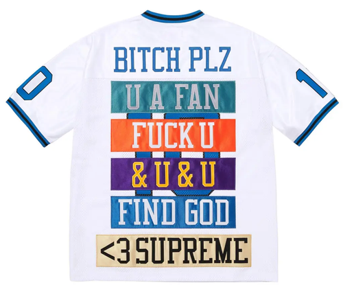 SUPREME WHITE FIND GOD JERSEY