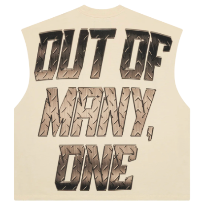 GODSPEED BONE STEEL SHARPENS STEEL SLEEVELESS TEE