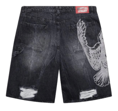 SHOOT1ST GRAPHITE OPALINE JORTS