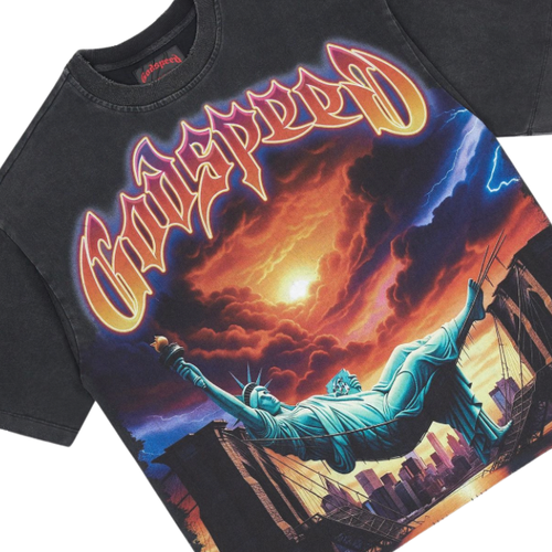GODSPEED BLACK BURNT BRIDGES TEE