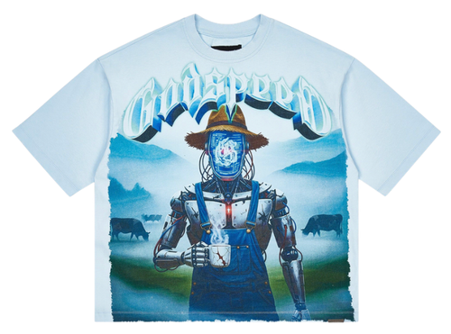 GODSPEED ICE BLUE AURA FARM TEE