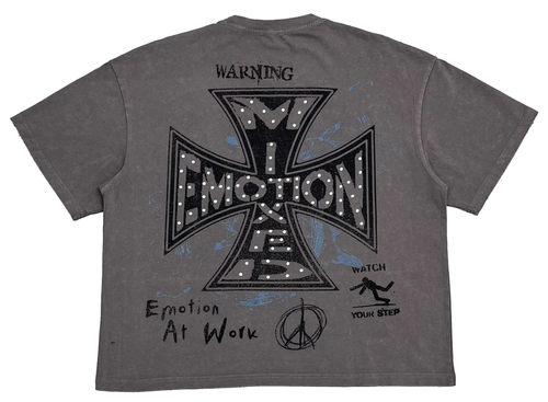 MIXED EMOTION GREY "FRIENDS" TEE