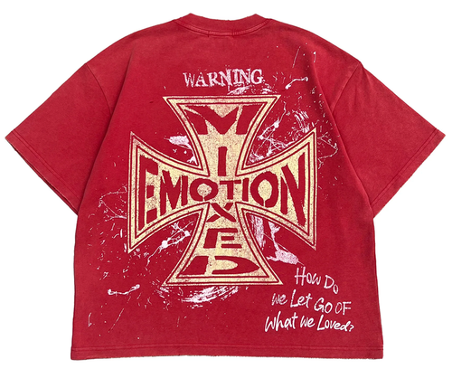 MIXED EMOTION RED "CRIMSON" TEE