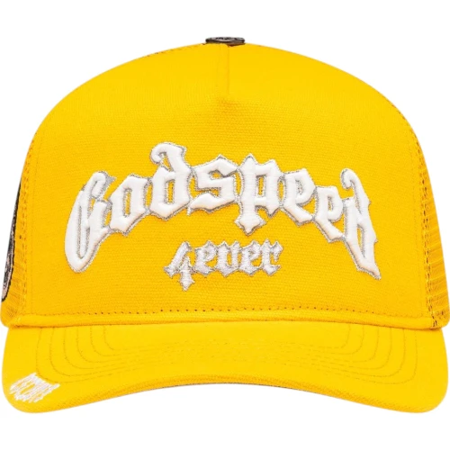 GODSPEED YELLOW FOREVER TRUCKER HAT