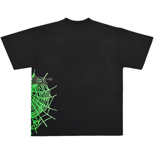 SP5DER BLACK HEAVY WEB TEE