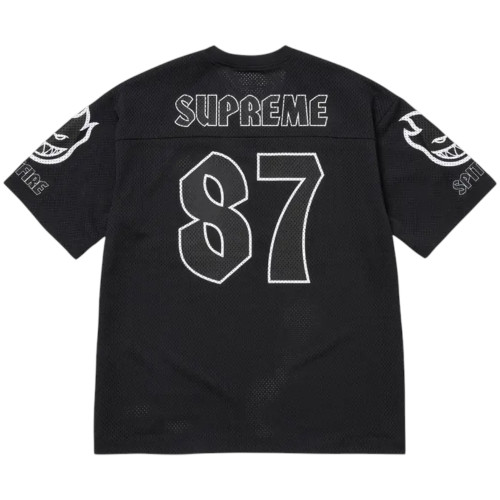 SUPREME BLACK SPITFIRE FOOTBALL JERSEY