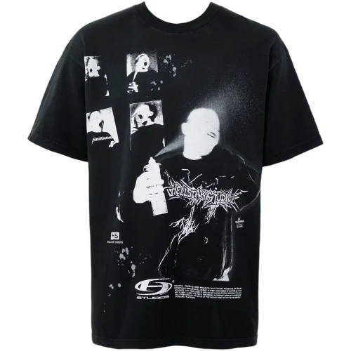 HELLSTAR SPRAYCAN FACES COLLAGE TEE