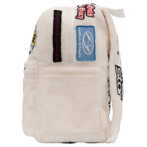 HELLSTAR CREAM SHERPA PATCHWORK BACKPACK