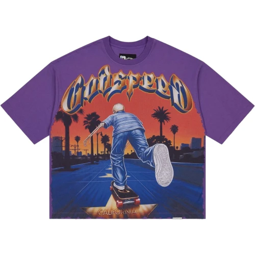 GODSPEED PURPLE KICK PUSH TEE