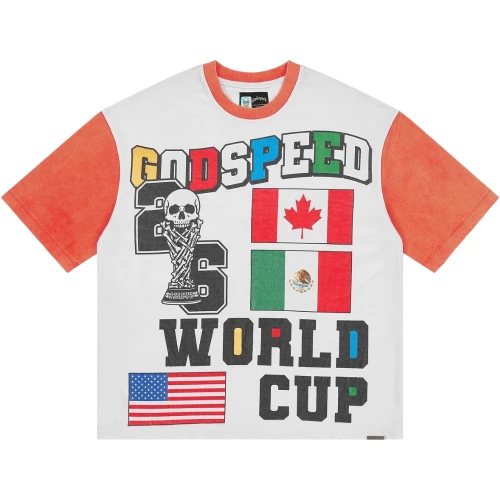 GODSPEED '26 GSWC WHITE/RED VINTAGE TEE