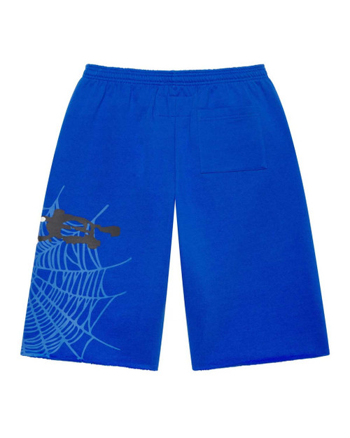 SP5DER TORY BLUE HEAVY WEB LONG 3/4 SHORTS