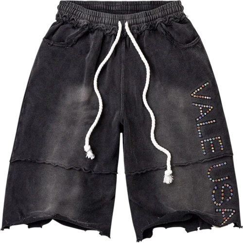 VALE FOREVER BLACK DIY USA SWEAT SHORTS