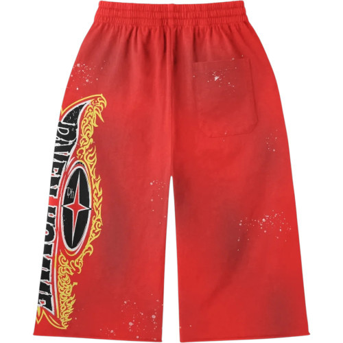 DAVEN HOMME RED BUGGER 3/4 SWEAT SHORTS
