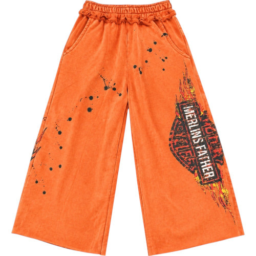 MERLINS FATHER ORANGE MOTO 3/4 SHORTS