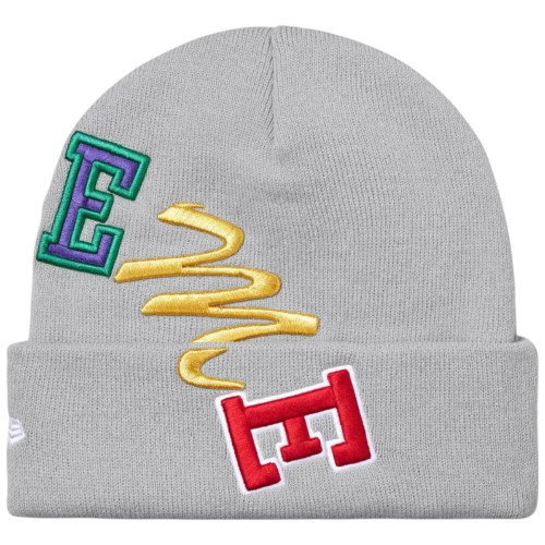 SUPREME NEW ERA GREY ARC BEANIE