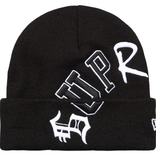 SUPREME NEW ERA BLACK ARC BEANIE