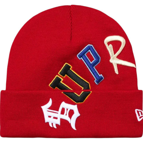 SUPREME NEW ERA RED ARC BEANIE