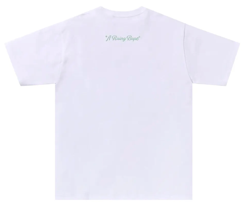 BAPE WHITE A RISING BAPE PHOTO TEE