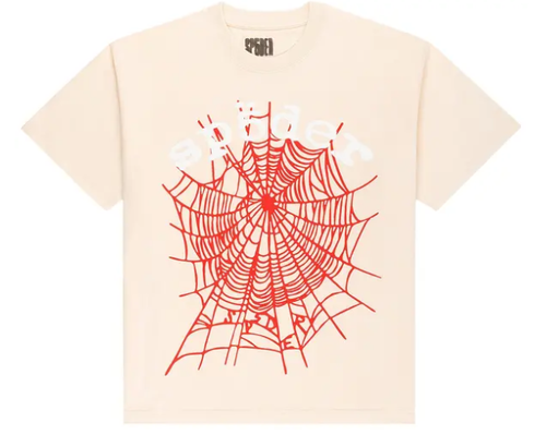 SP5DER CREAM LEGACY LOGO TEE