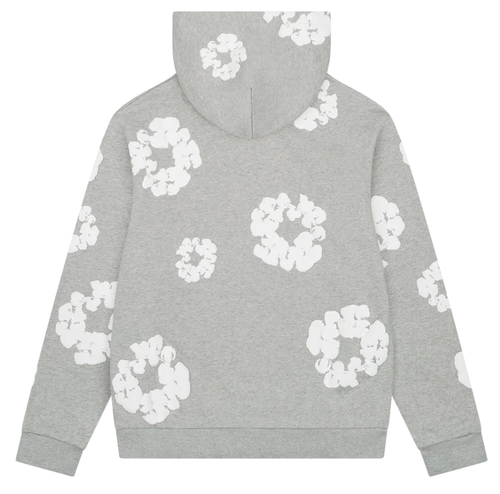 DENIM TEARS GREY COTTON WREATH HOODIE