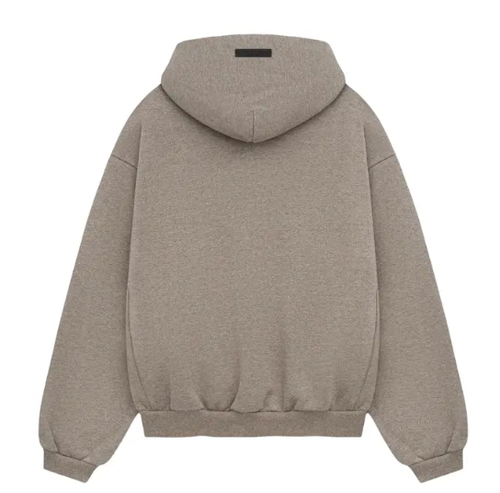 ESSENTIALS HEATHER GREY HEAVY FLEECE HOODIE