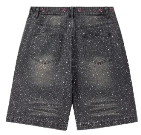 VALE FOREVER BLACK ICED OUT JORTS