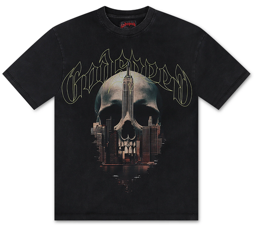 GODSPEED SKYLINE BLACK WASH TEE