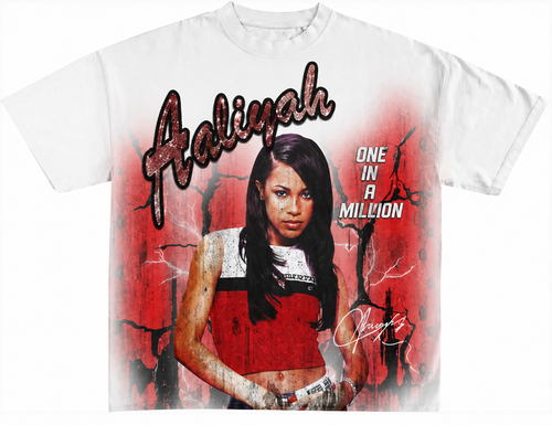 PRESTIGE RHINESTONE AALIYAH TEE