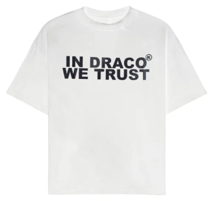 KIXKZ WHITE/BLACK IN DRACO WE TRUST TEE