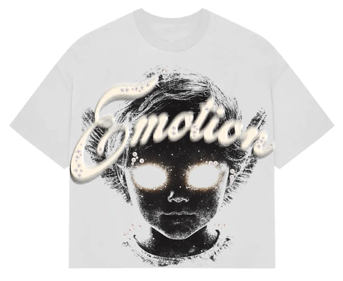 MIXED EMOTION WHITE PEARL CROPPED TEE