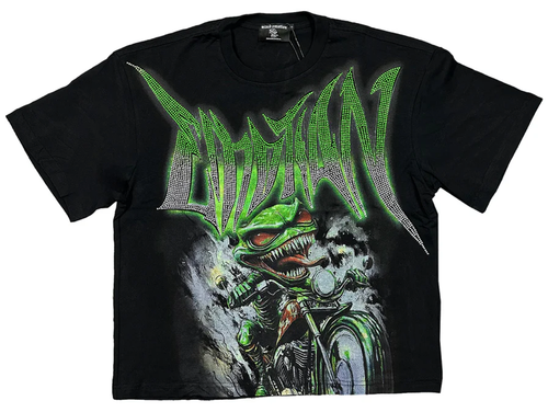 MIXED EMOTION GOBLIN RHINESTONE TEE