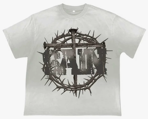 SAINT VANITY WHITE CROSS TEE