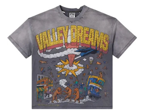 VALE FOREVER GREY CHAOS BLING TEE