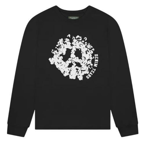DENIM TEARS BLACK PEACE WREATH L/S