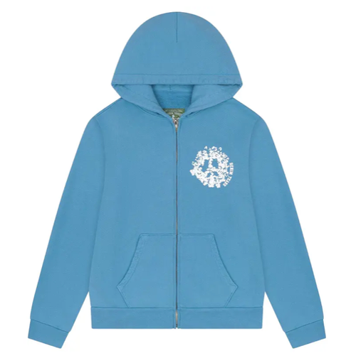 DENIM TEARS BLUE UNIVERSITY ZIP