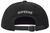 SUPREME BLACK DISTRESSED SCRIPT 6-PANEL HAT