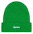 SUPREME PINE GREEN GAUGE BEANIE