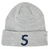 SUPREME X NEW ERA HEATHER GREY SUPREME LOGO BEANIE